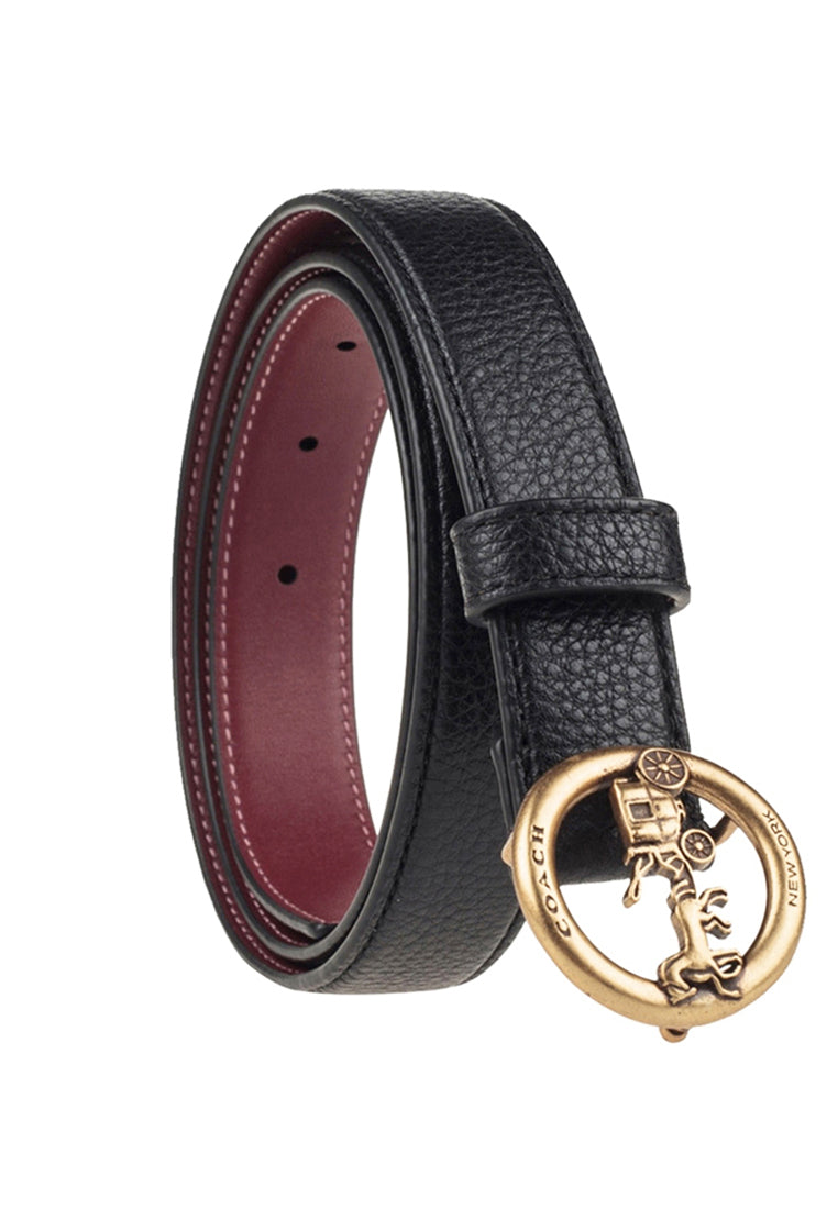 Coach Horse & Carriage Belt 25MM - Black