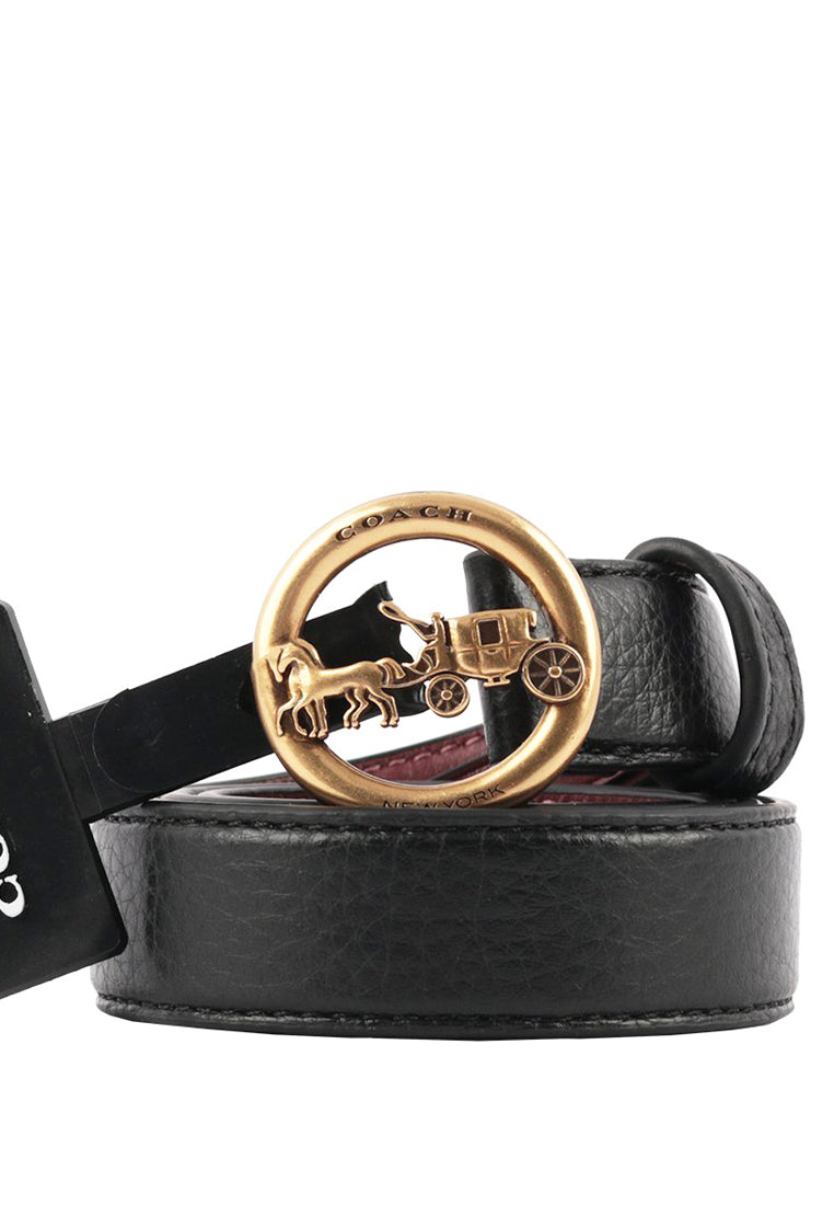 Coach Horse & Carriage Belt 25MM - Black