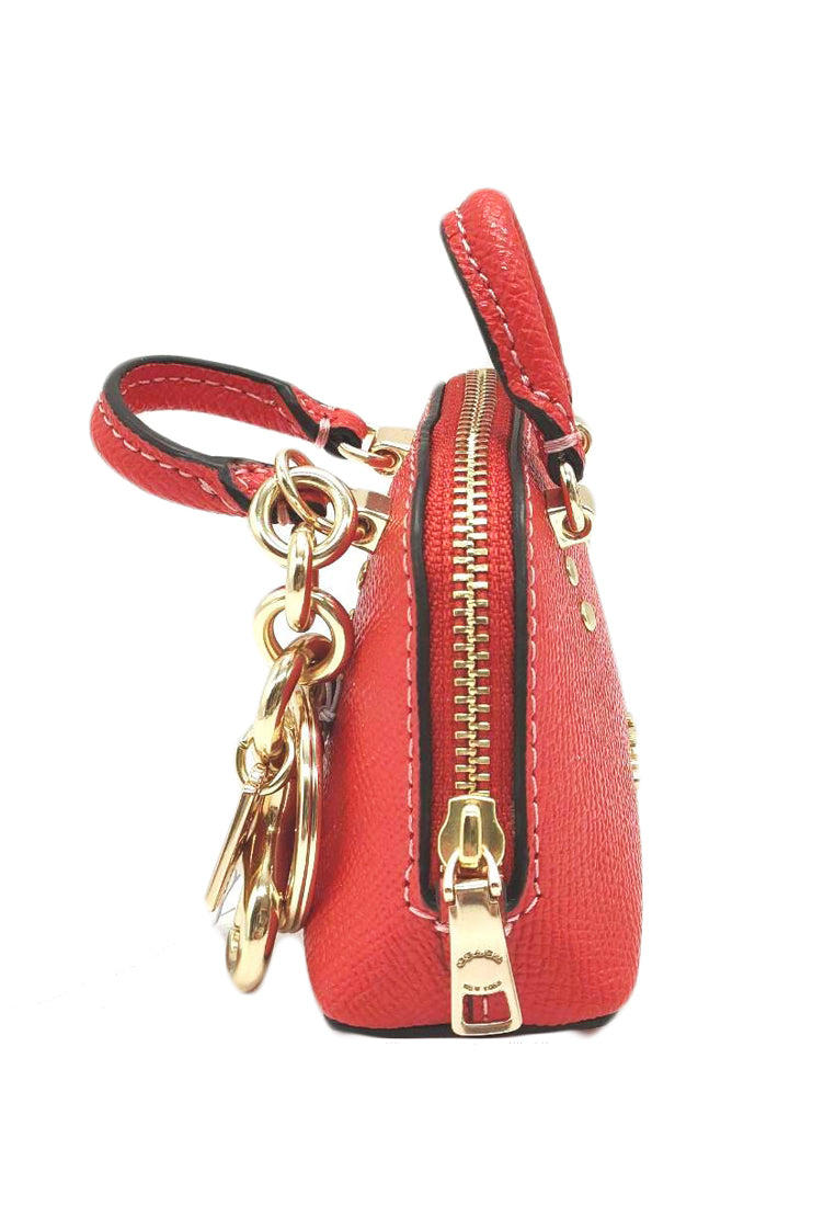 Coach Mini Katy Satchel Bag Charm - Miami Red