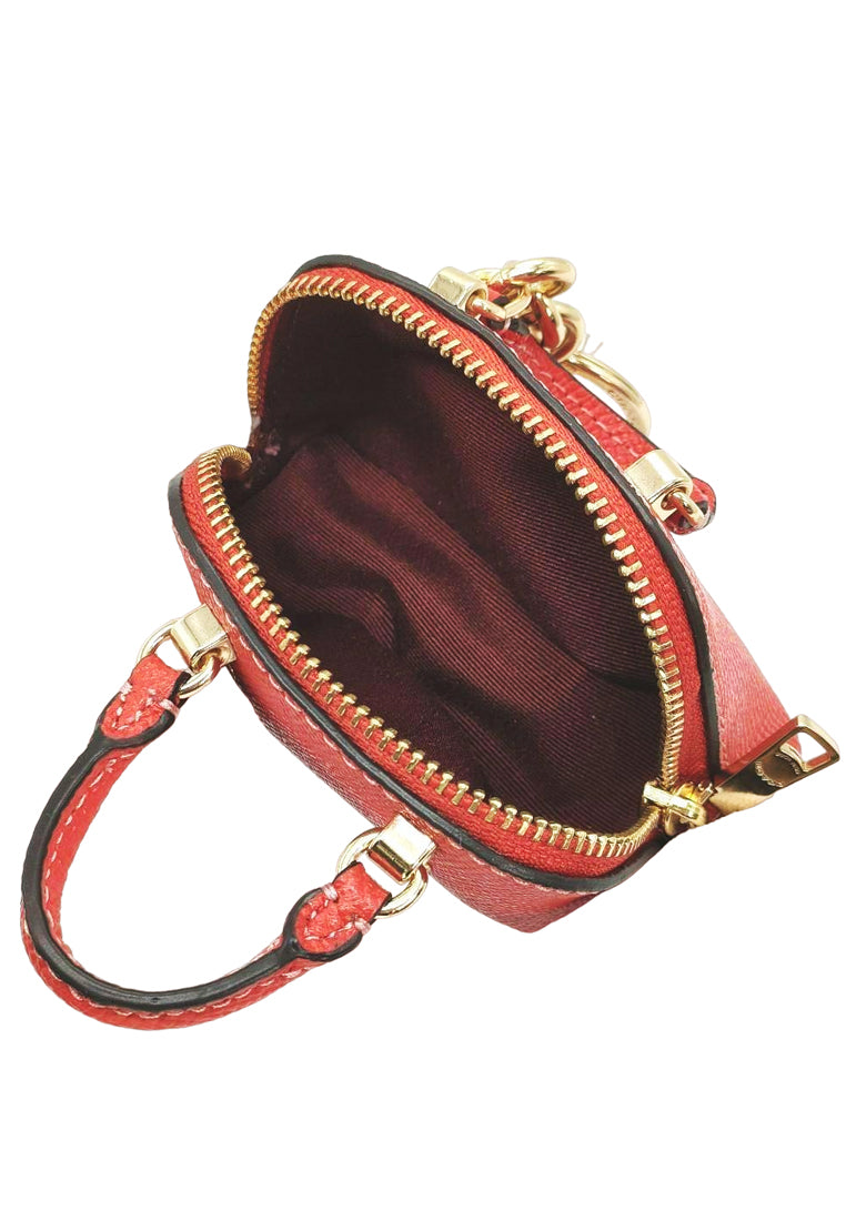 Coach Mini Katy Satchel Bag Charm - Miami Red