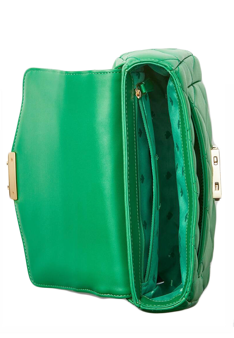 Kate Spade Carey Small Flap Shoulder Bag - Green