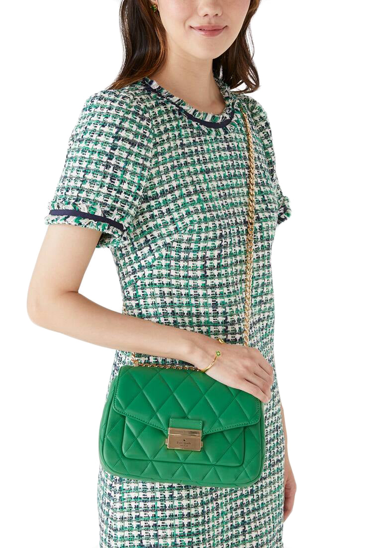 Kate Spade Carey Small Flap Shoulder Bag - Green