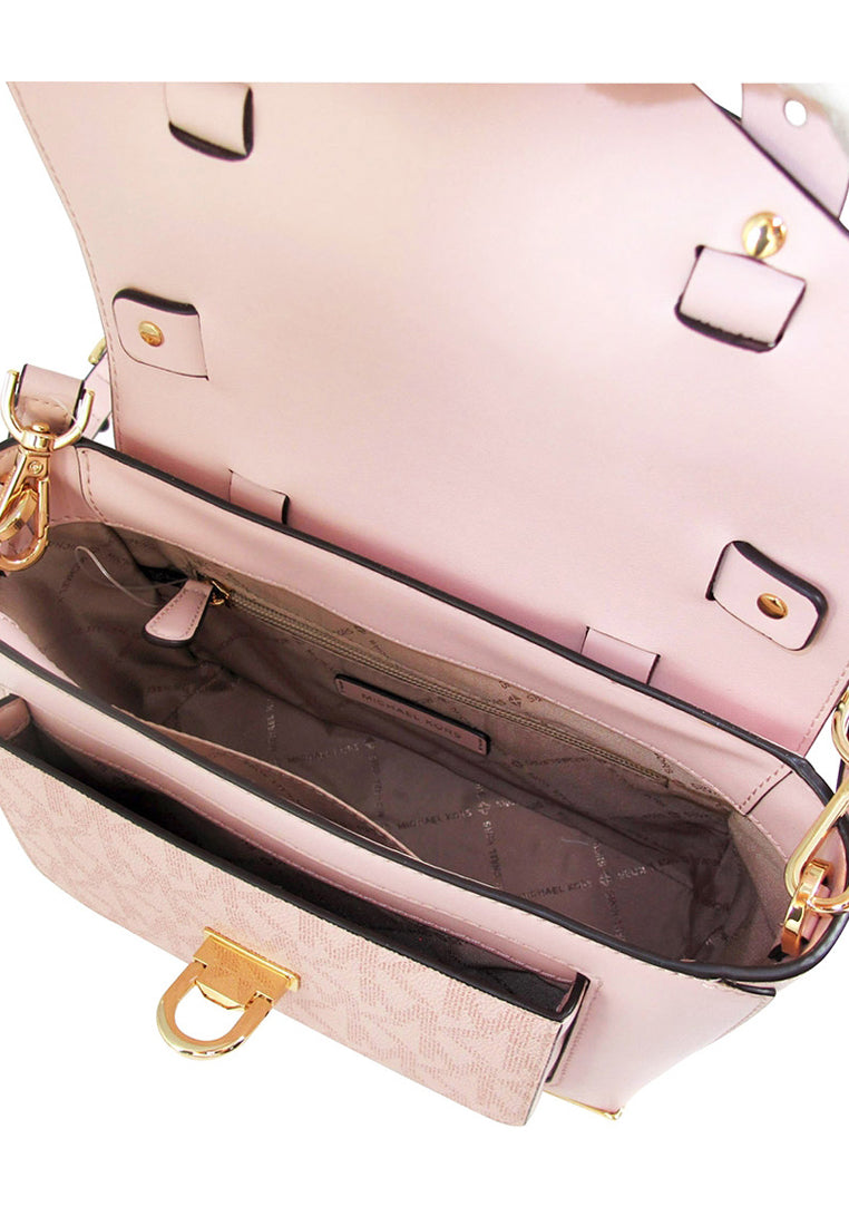 Michael Kors Manhattan Signature Medium Satchel - Powder Blush