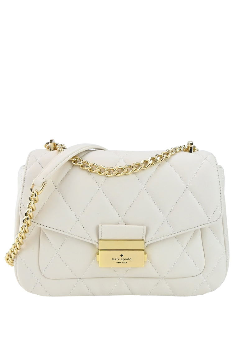 Kate Spade Carey Small Flap Shoulder Bag - White