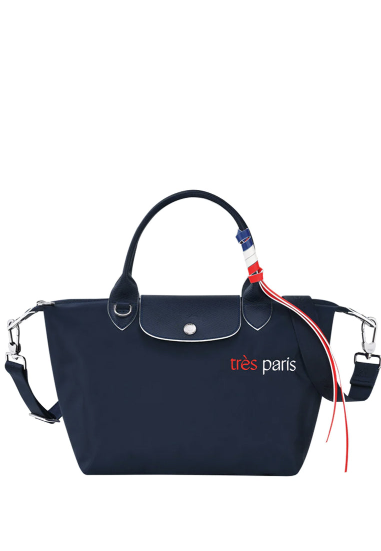 Longchamp Le Pliage Tres Paris Small Top Handle Tote - Navy