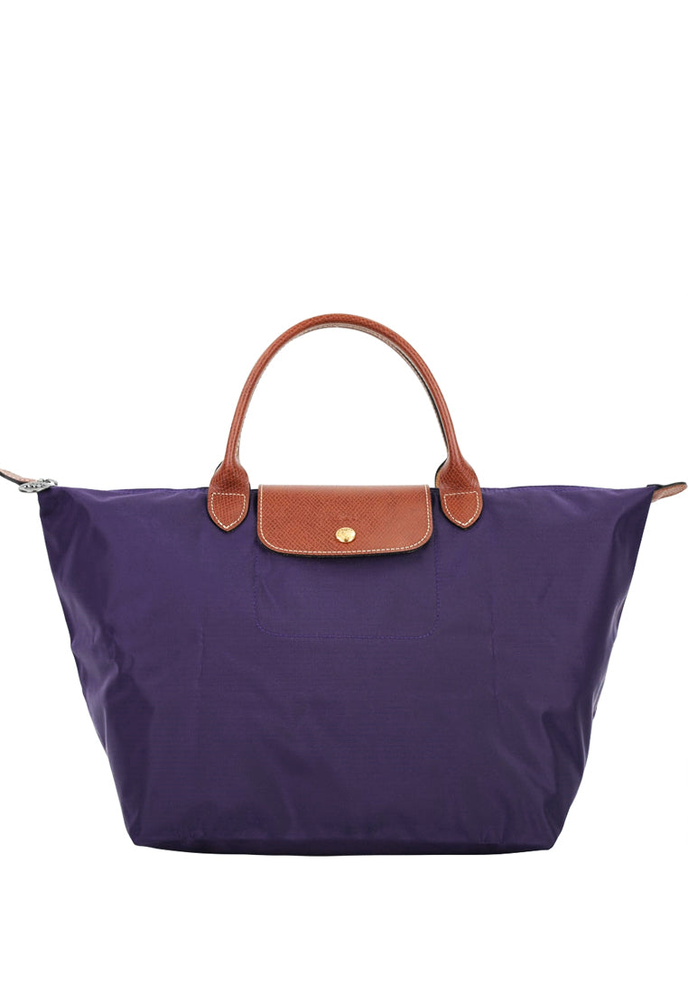 Longchamp Le Pliage Classic Medium Short Handle Bag - Bilberry