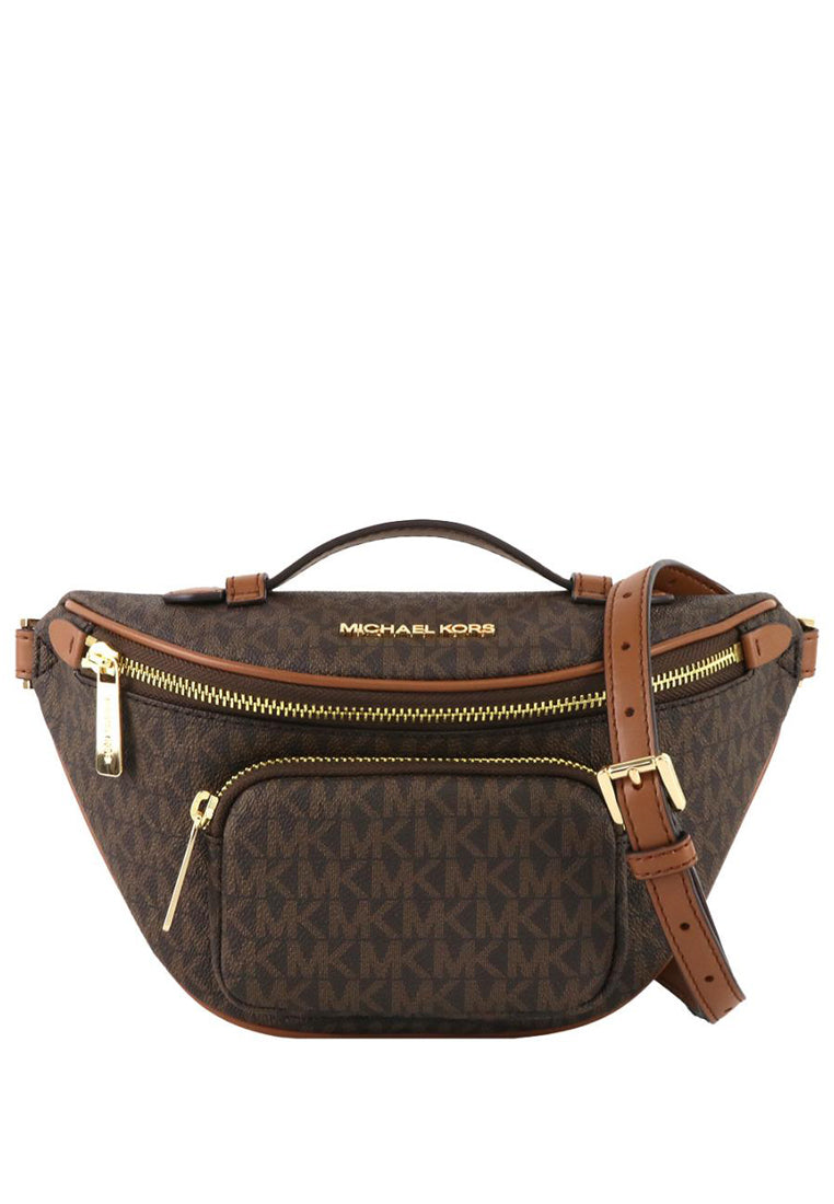 Michael Kors Erin Signature Small Waist Pack - Brown