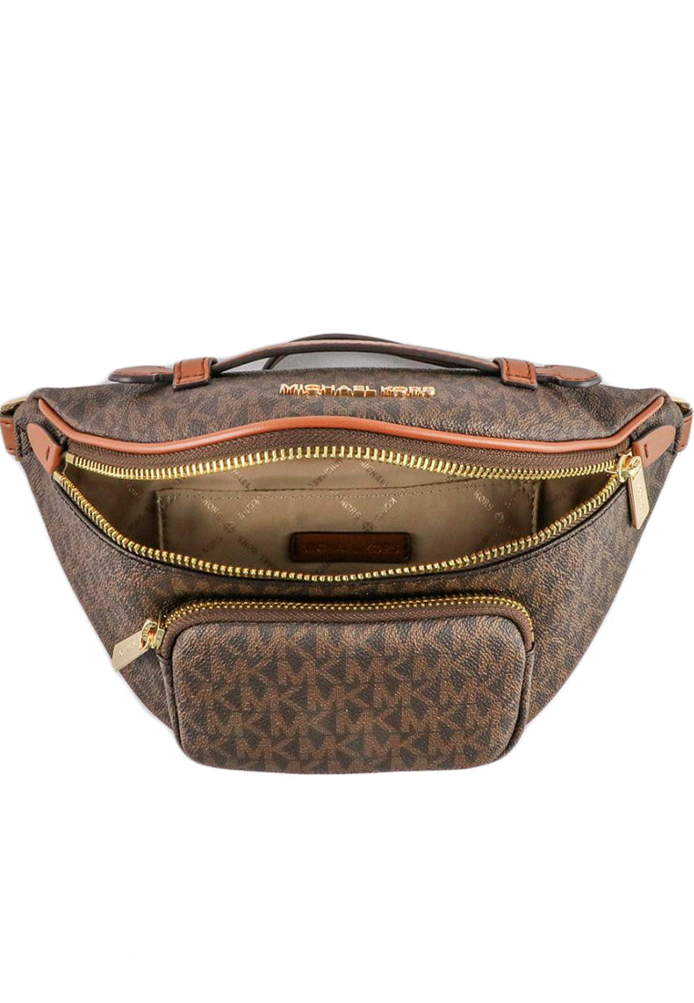 Michael Kors Erin Signature Small Waist Pack - Brown