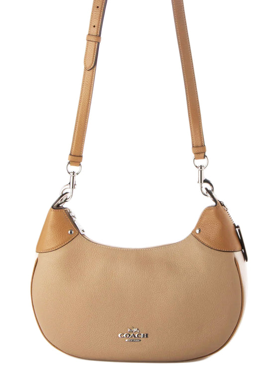 Coach Mara Hobo In Colorblock - Beige/Multi