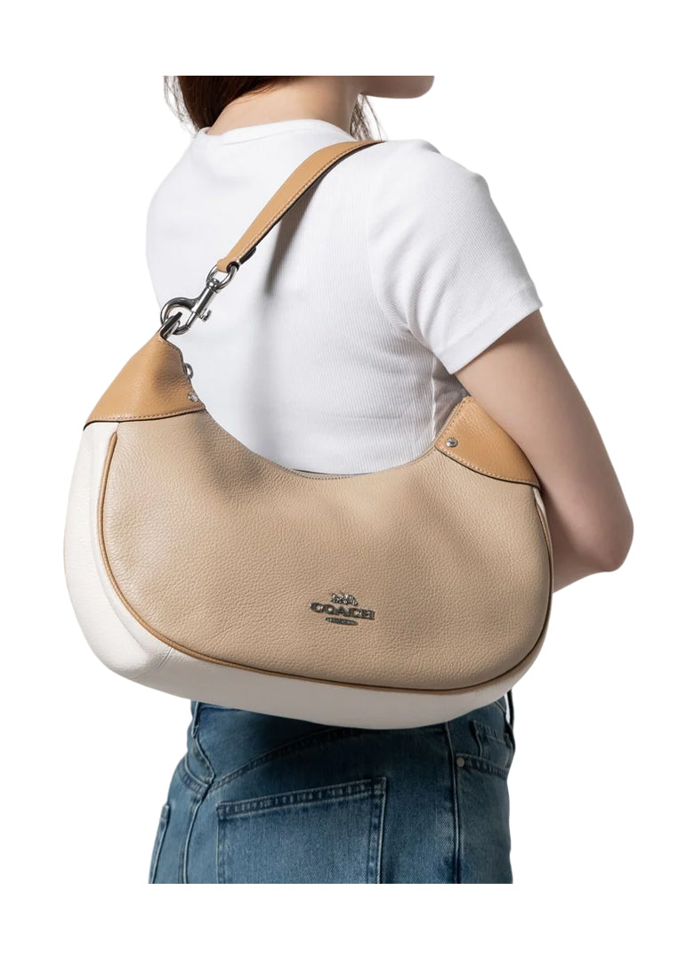 Coach Mara Hobo In Colorblock - Beige/Multi