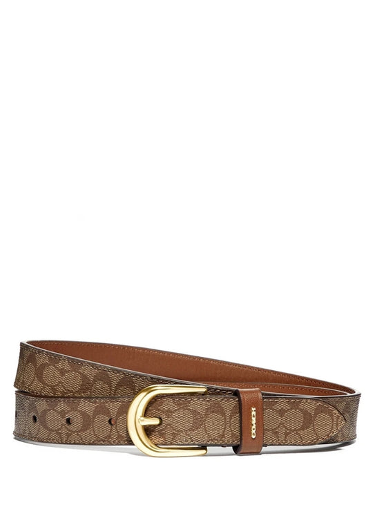 Coach Classic Belt In Signature Canvas - 25MM - Medium