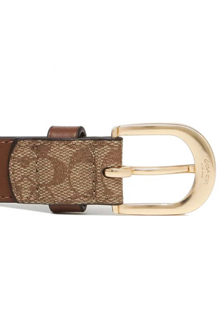 Coach Classic Belt In Signature Canvas - 25MM - Medium