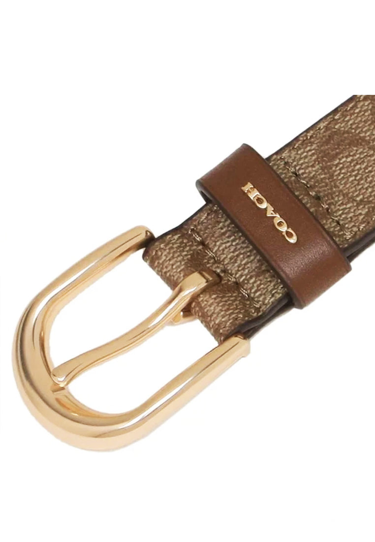 Coach Classic Belt In Signature Canvas - 25MM - Medium