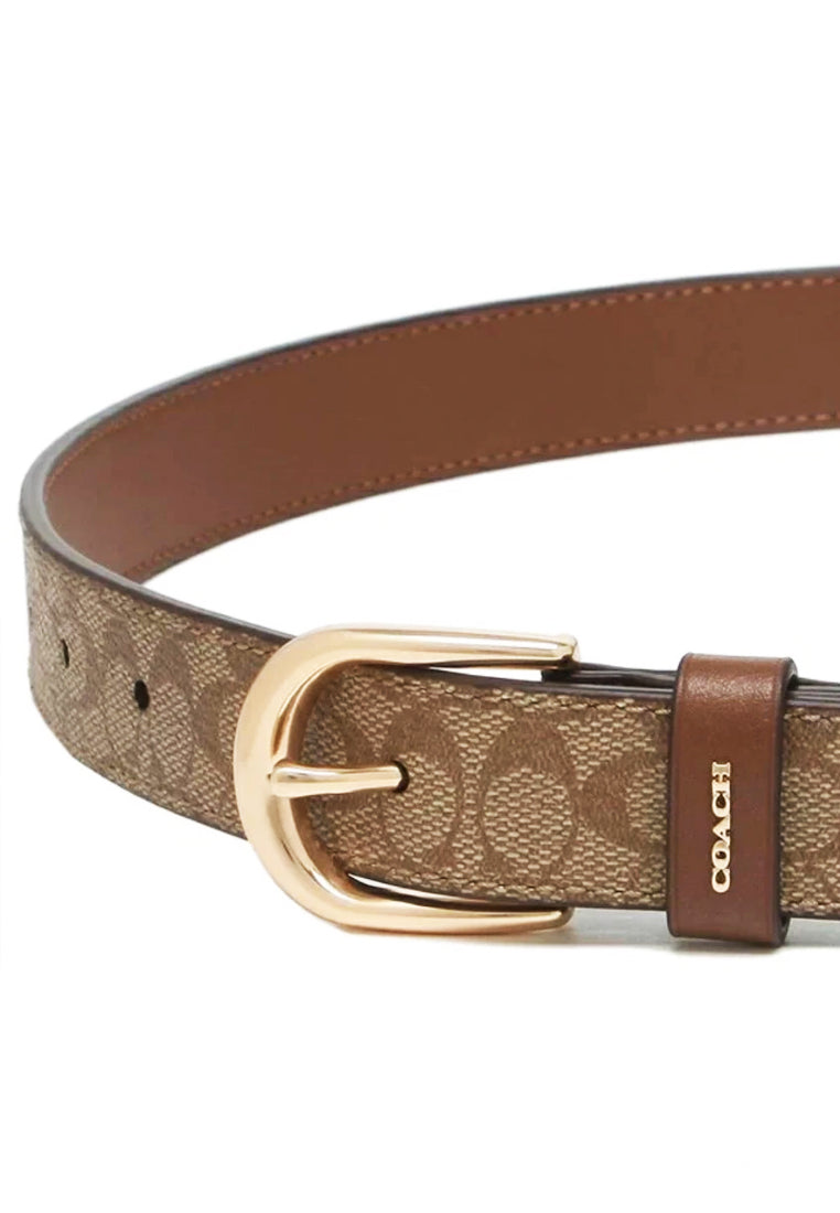 Coach Classic Belt In Signature Canvas - 25MM - Medium