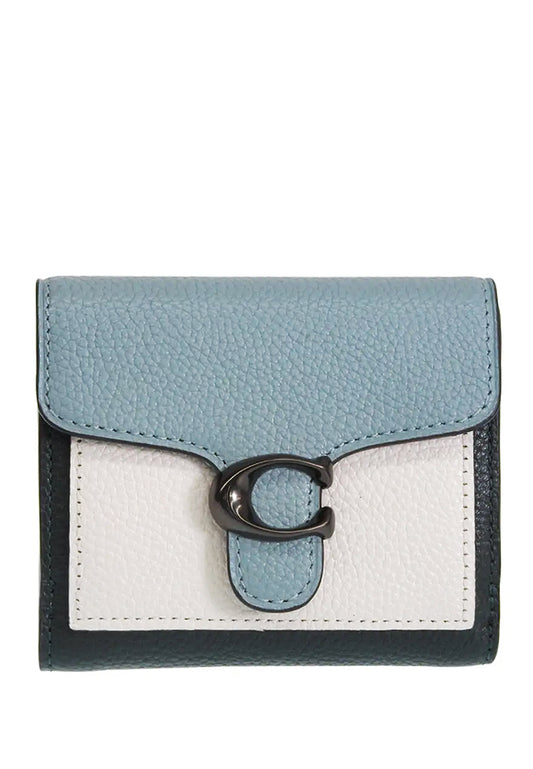 Coach Tabby Small Wallet In Colorblock - Sage/Multi