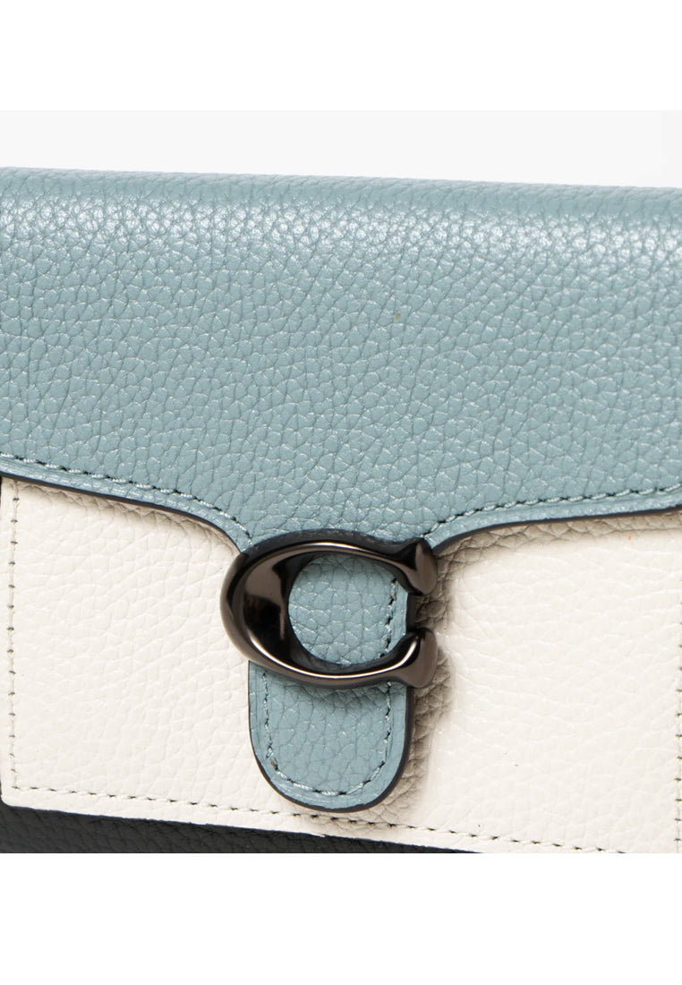 Coach Tabby Small Wallet In Colorblock - Sage/Multi