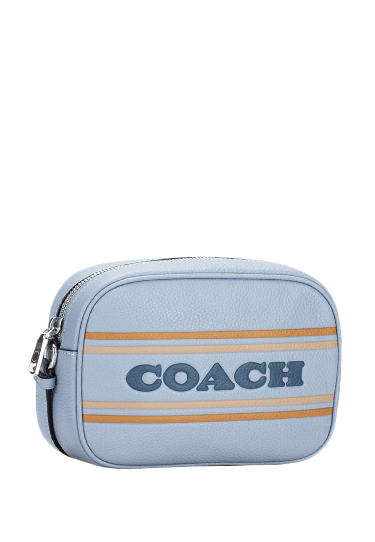 Coach Mini Jamie Camera Bag With Coach Stripe - Grey Mist