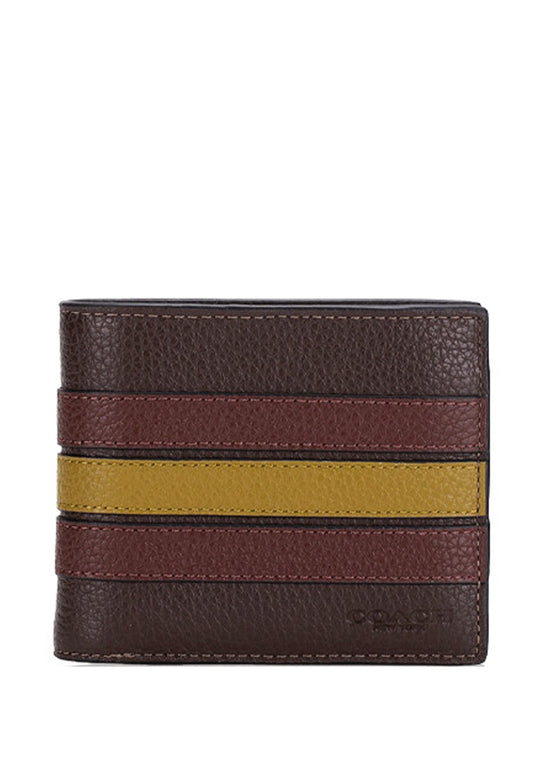 Coach 3 In 1 Wallet With Stripe - Mahogany/Multi