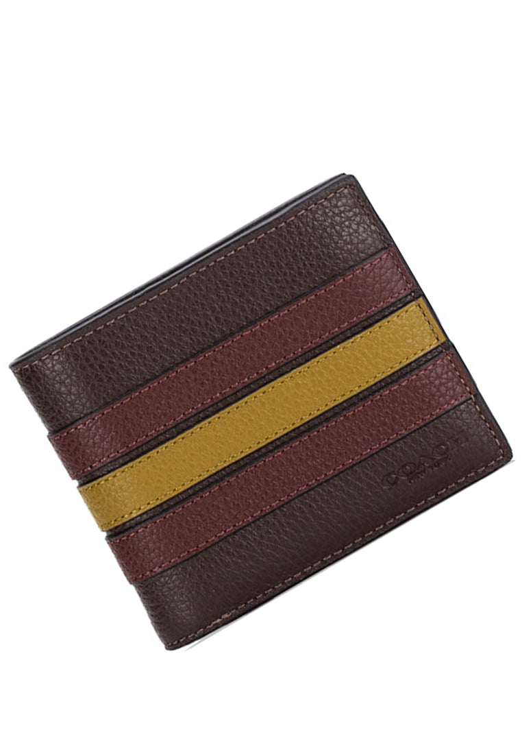 Coach 3 In 1 Wallet With Stripe - Mahogany/Multi