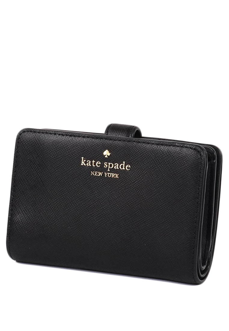 Kate Spade Madison Medium Compact Bifold Wallet - Black