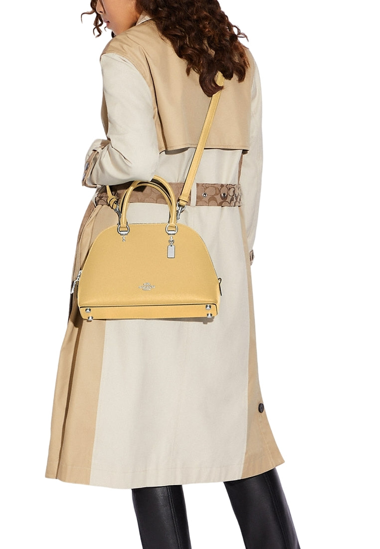 Coach Katy Satchel Bag - Vanilla Yellow