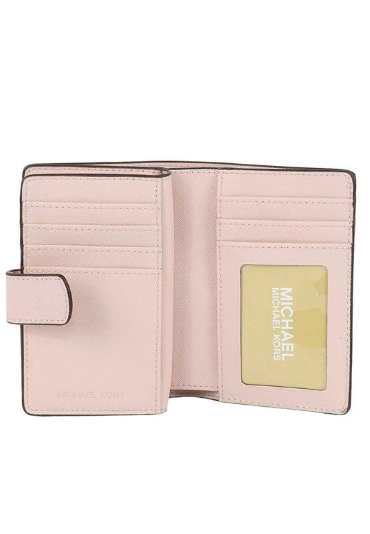 Michael Kors Jet Set Travel Medium Bifold Zip Coin Wallet - Powder Blush