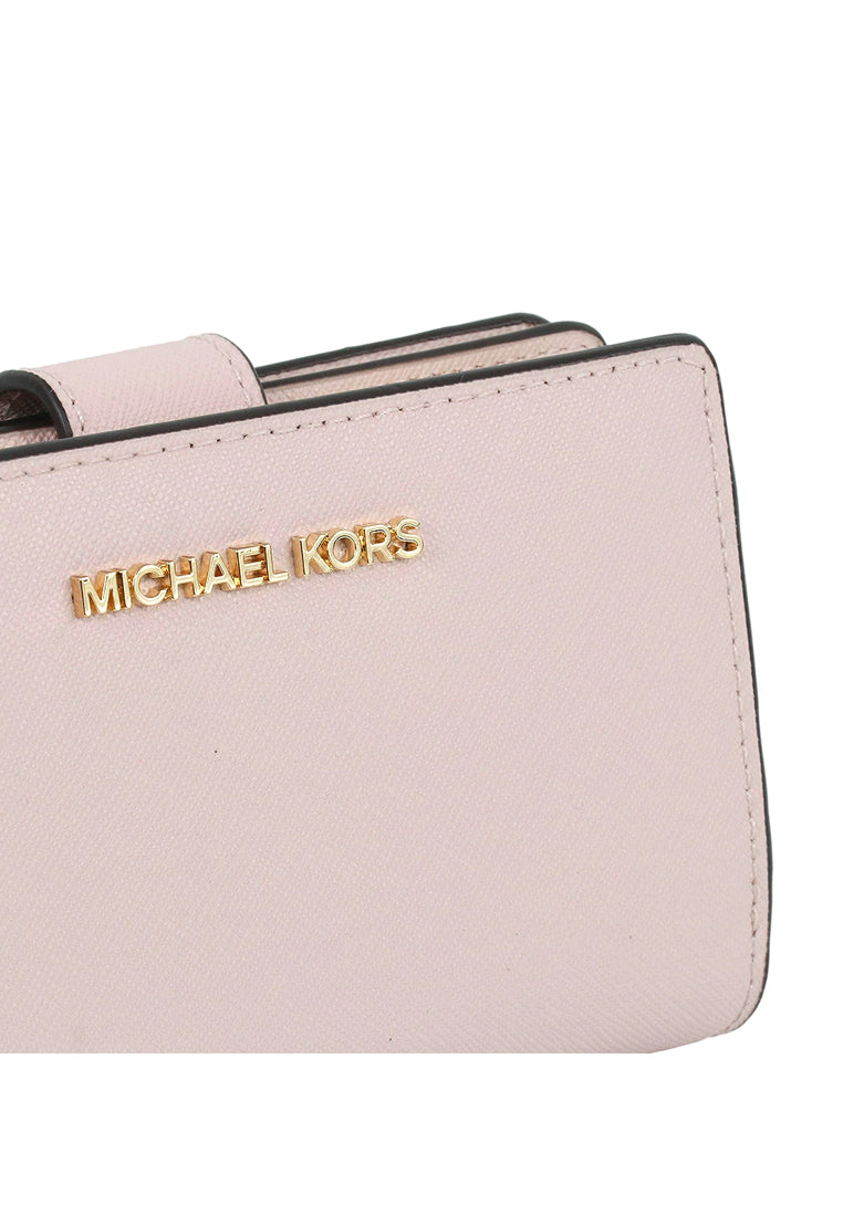 Michael Kors Jet Set Travel Medium Bifold Zip Coin Wallet - Powder Blush