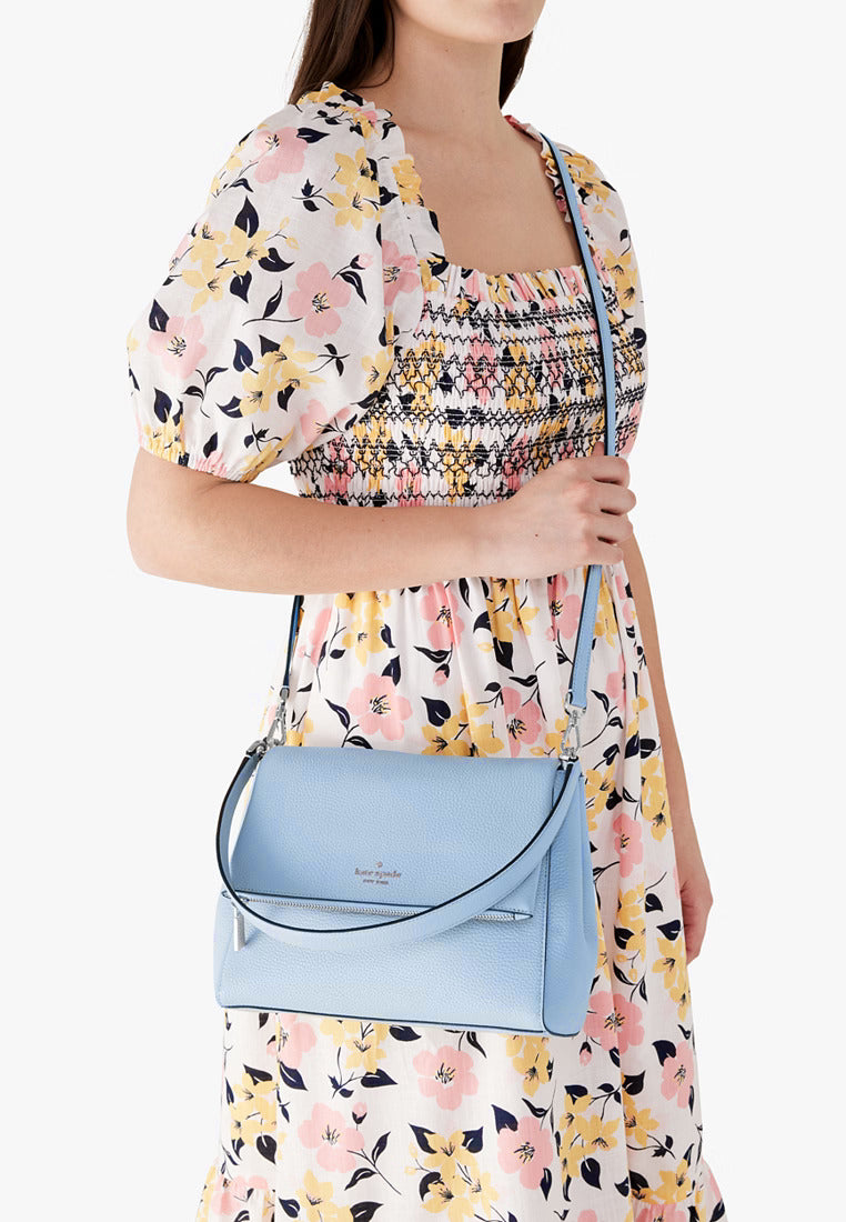 Kate Spade Leila Medium Flap Shoulder Bag - Blue