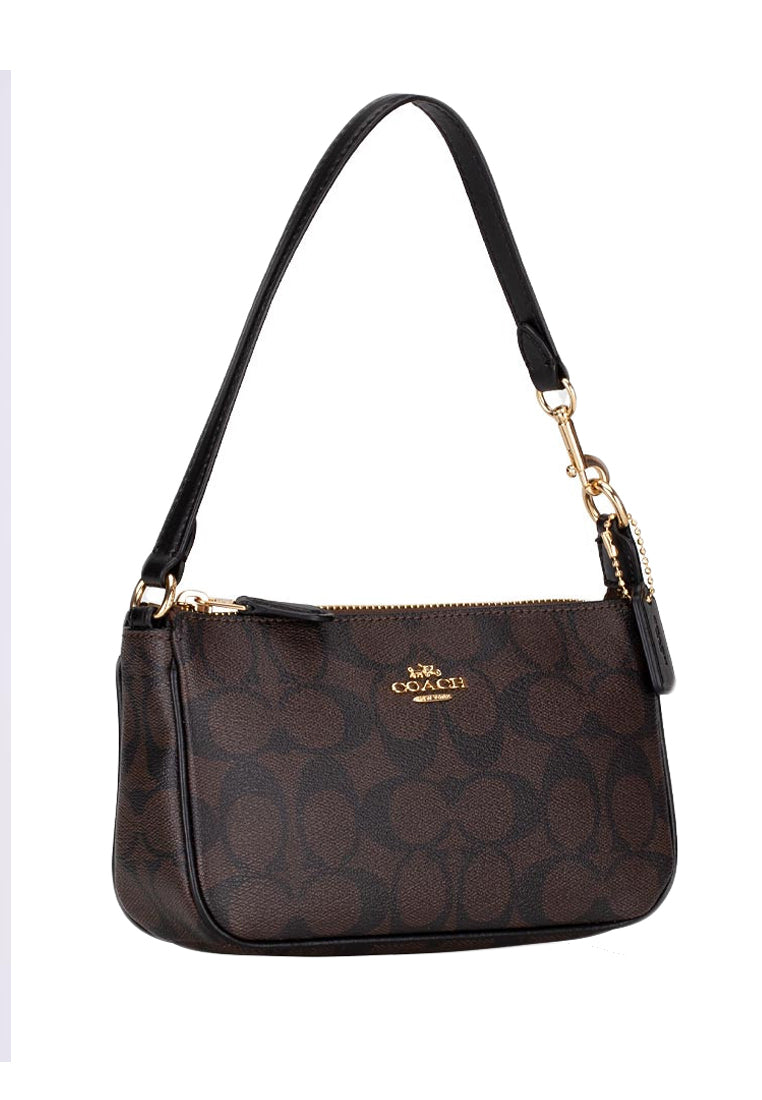 Coach Nolita 19 In Signature Canvas - Dark Brown