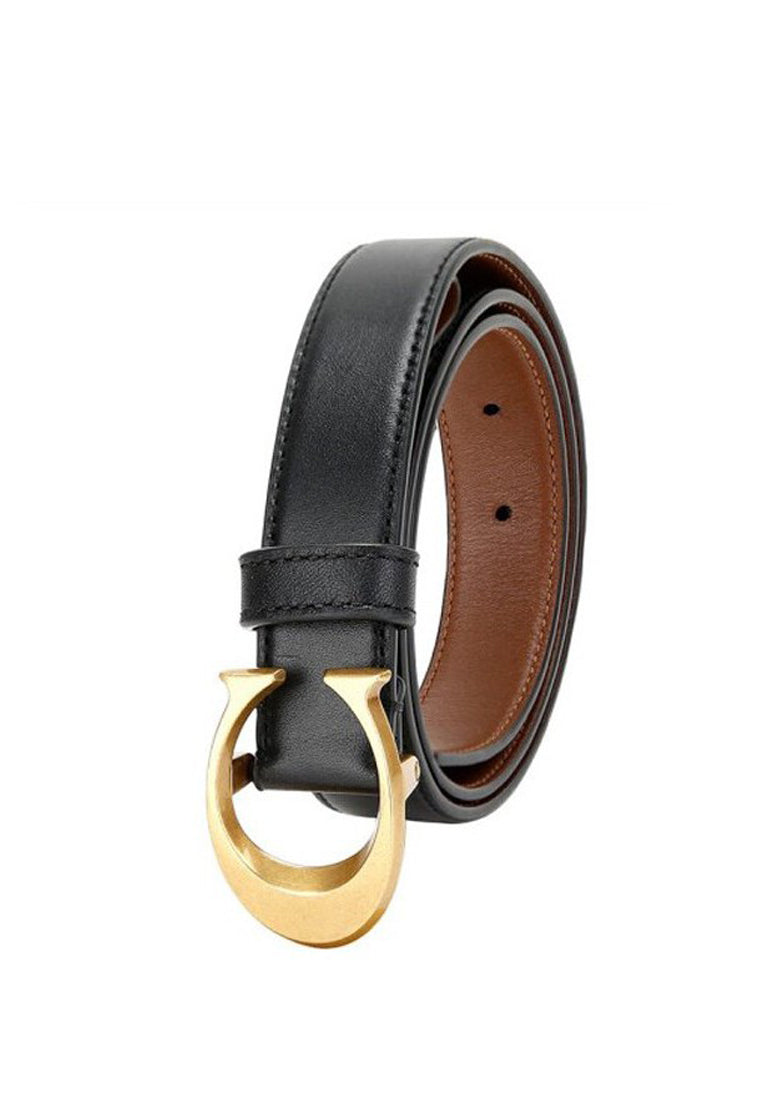 Coach Signature Buckle Belt - 25MM - Black (Gold)