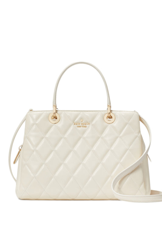 Kate Spade Carey Quilted Sullivan Satchel - White