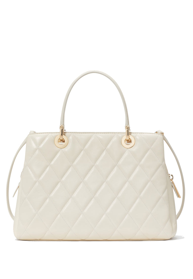 Kate Spade Carey Quilted Sullivan Satchel - White