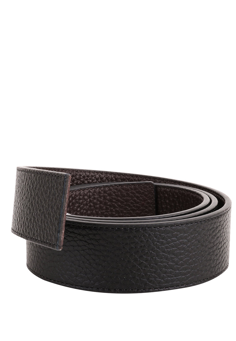 Coach Boxed Harness Buckle Cut To Size Reversible Belt 38MM - Black/Dark Brown