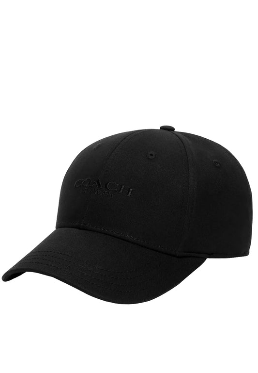 Coach Embroidered Baseball Hat Small - Black