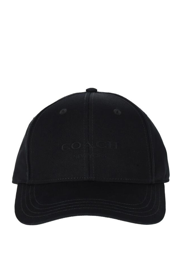 Coach Embroidered Baseball Hat Small - Black