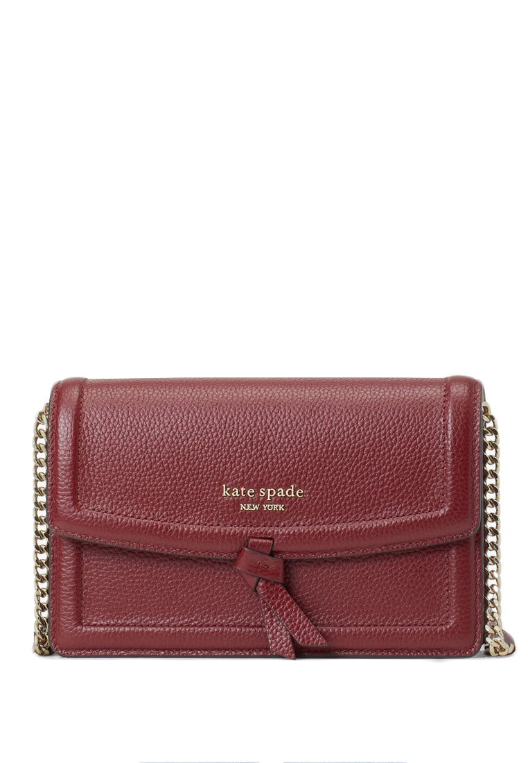 Kate Spade Knott Flap Crossbody - Dark Cherry