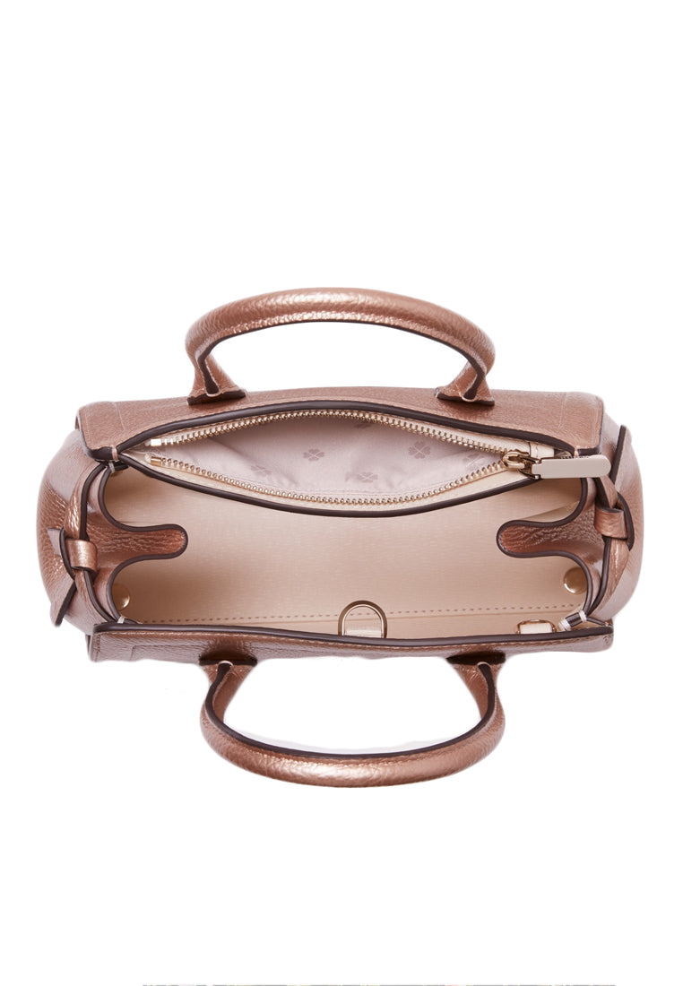 Kate Spade Knott Metallic Leather Mini Satchel - Rose Gold