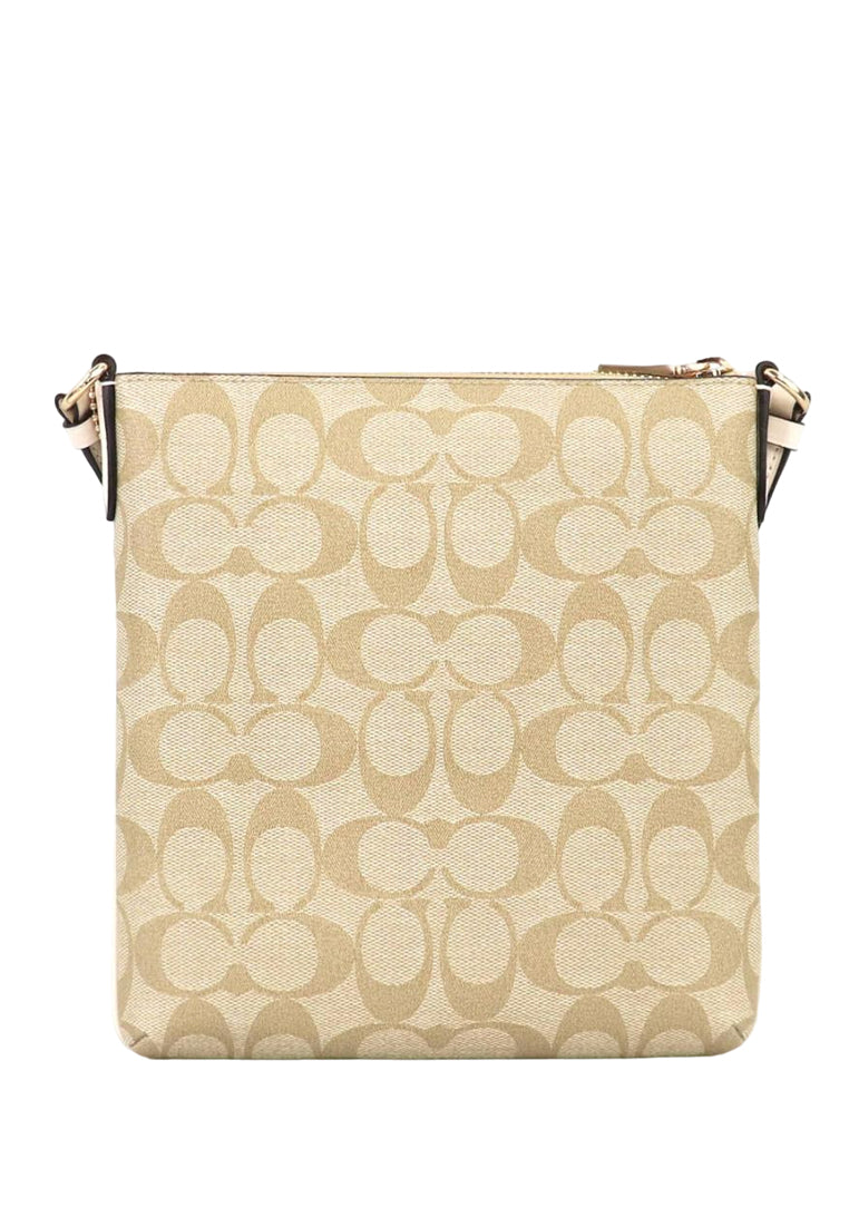 Coach Mini Rowan File Bag In Signature - Light Brown