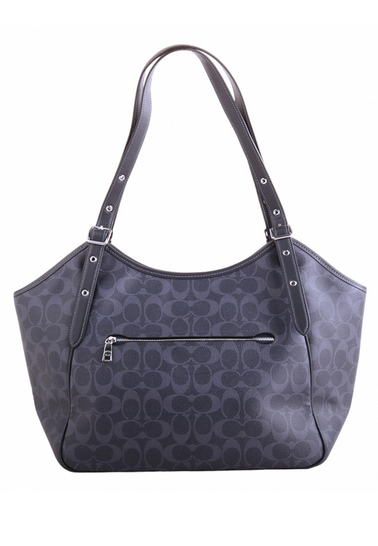 Coach Meadow Shoulder Bag In Signature Canvas - Navy