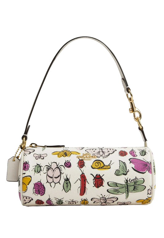 Coach Nolita Barrel Bag With Creature Print - White