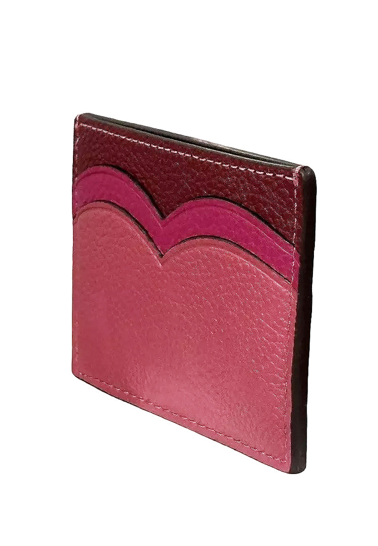 Coach Heart Card Case - Rouge Pink