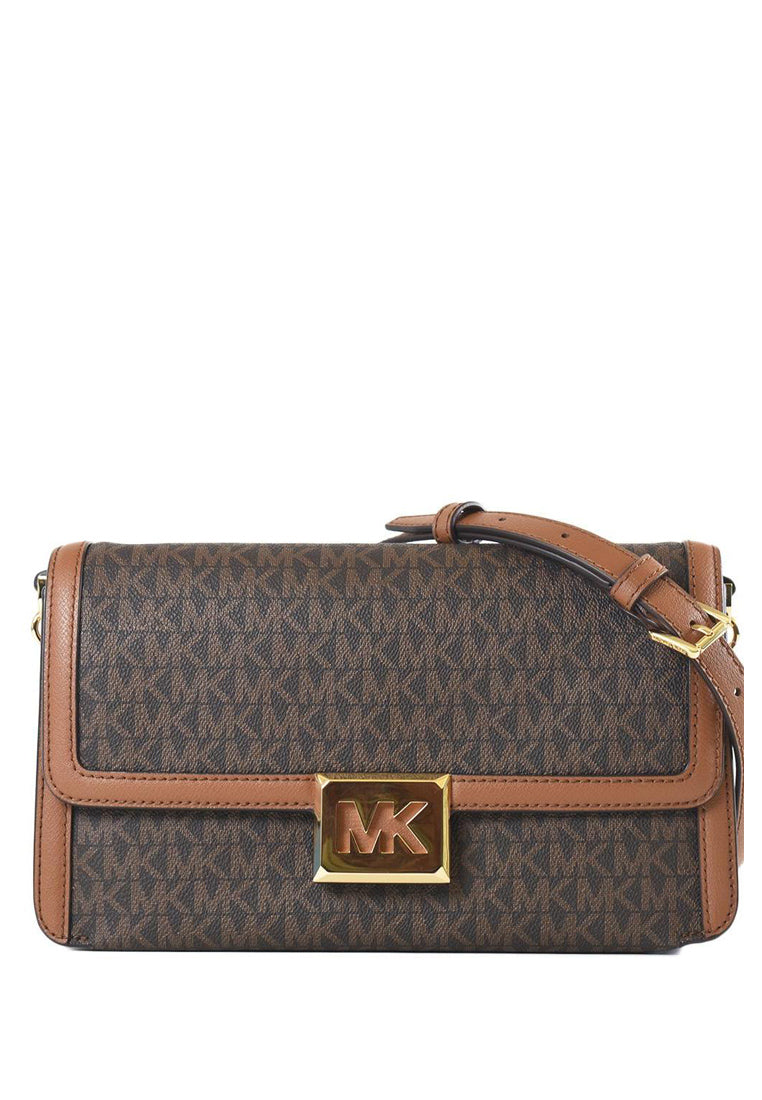 Michael Kors Sonia Medium Logo Convertible Shoulder Bag - Brown