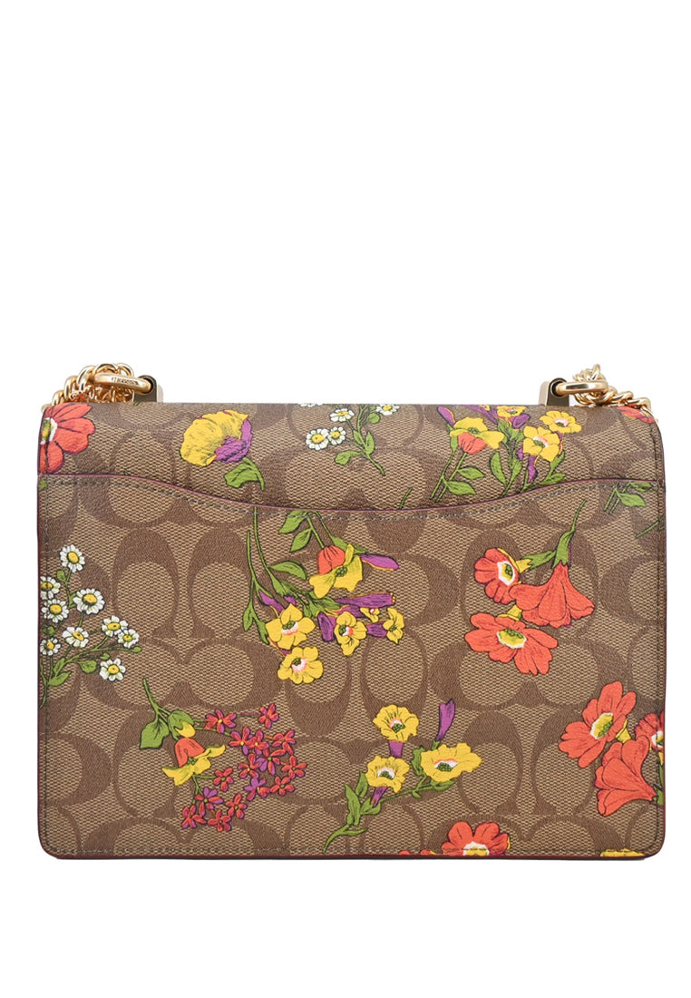 Coach Klare Crossbody Bag In Signature Canvas With Floral Print - Brown/Multi