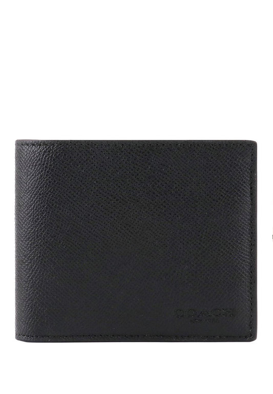 Coach Mens 3 In 1 Wallet - Black