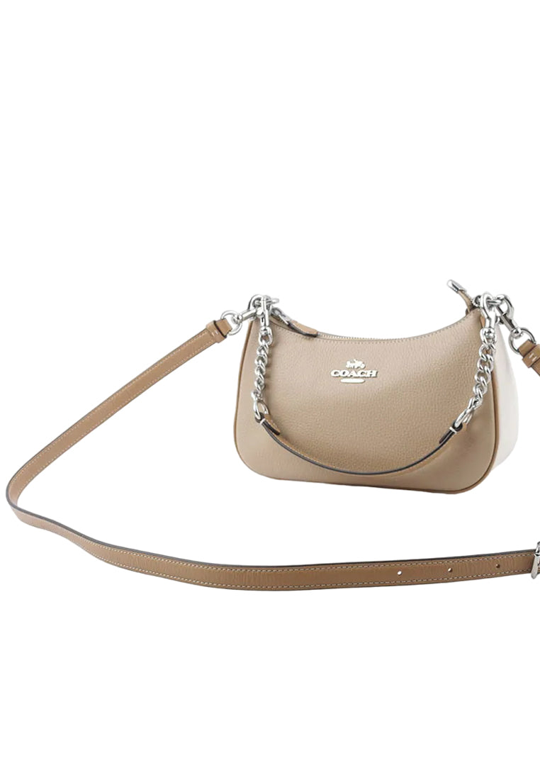 Coach Teri Shoulder Bag In Colorblock - Sandy Beige