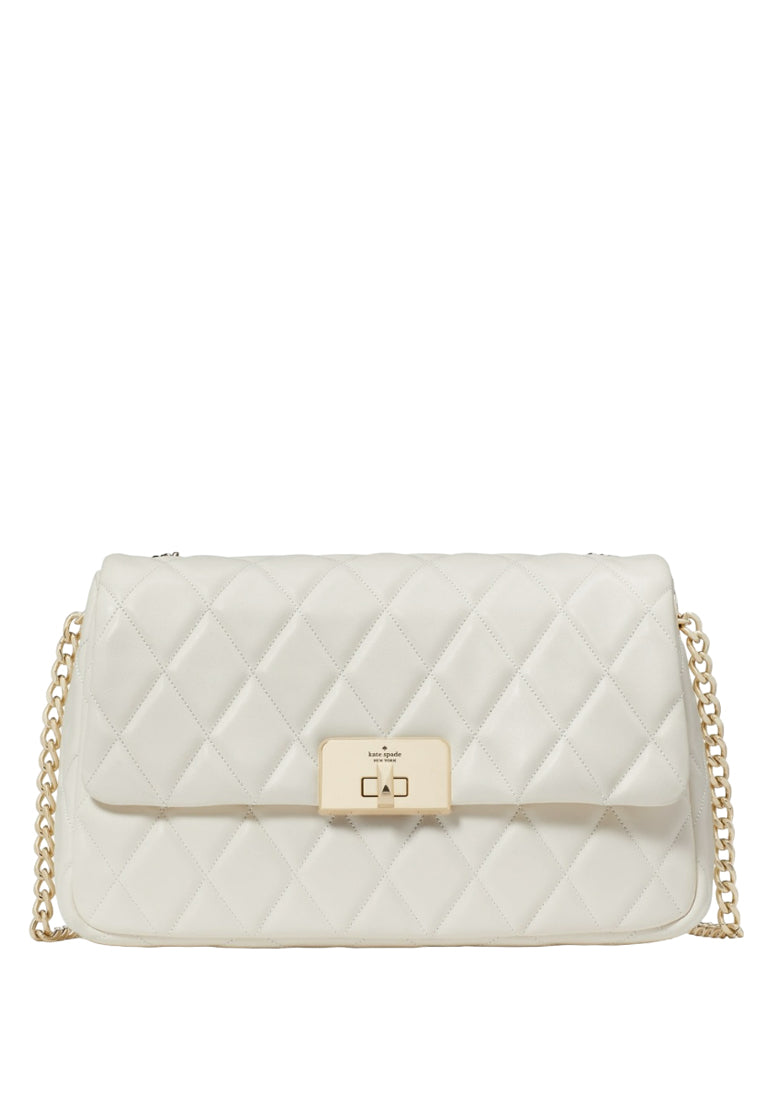 Kate Spade Carey Medium Flap Shoulder Bag - Meringue White