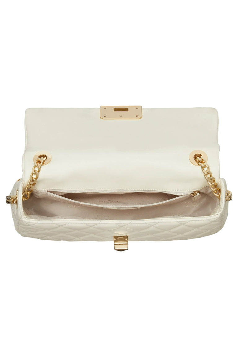 Kate Spade Carey Medium Flap Shoulder Bag - Meringue White