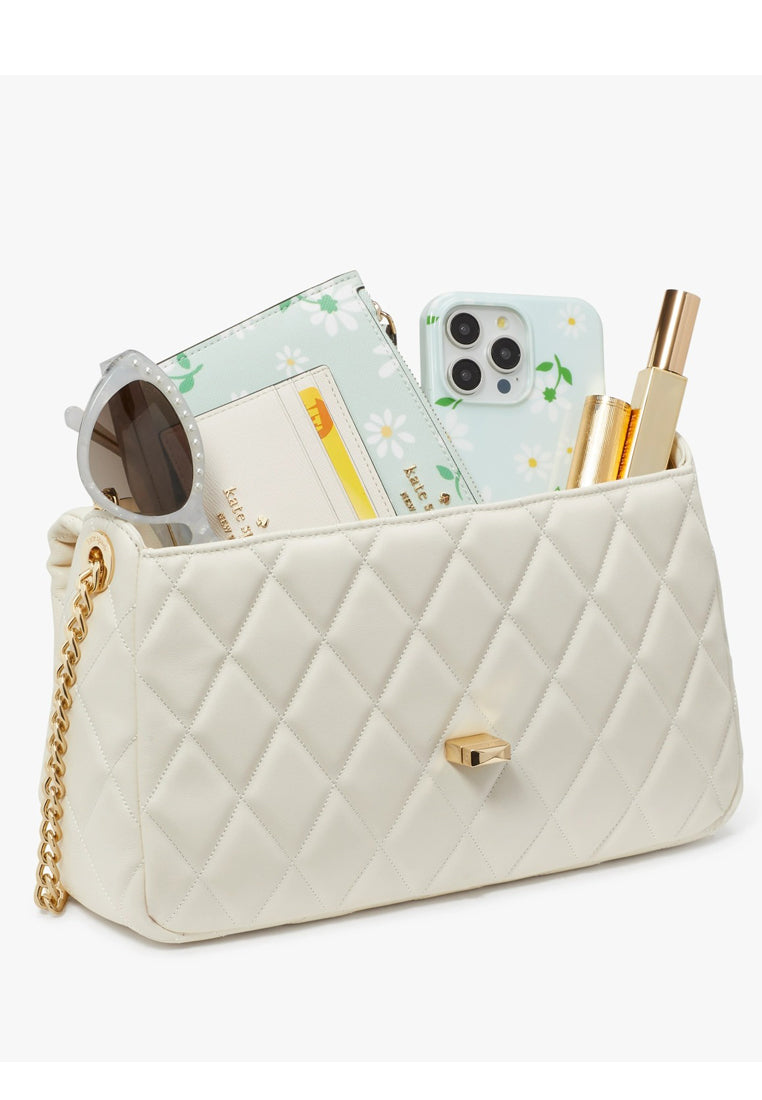 Kate Spade Carey Medium Flap Shoulder Bag - Meringue White