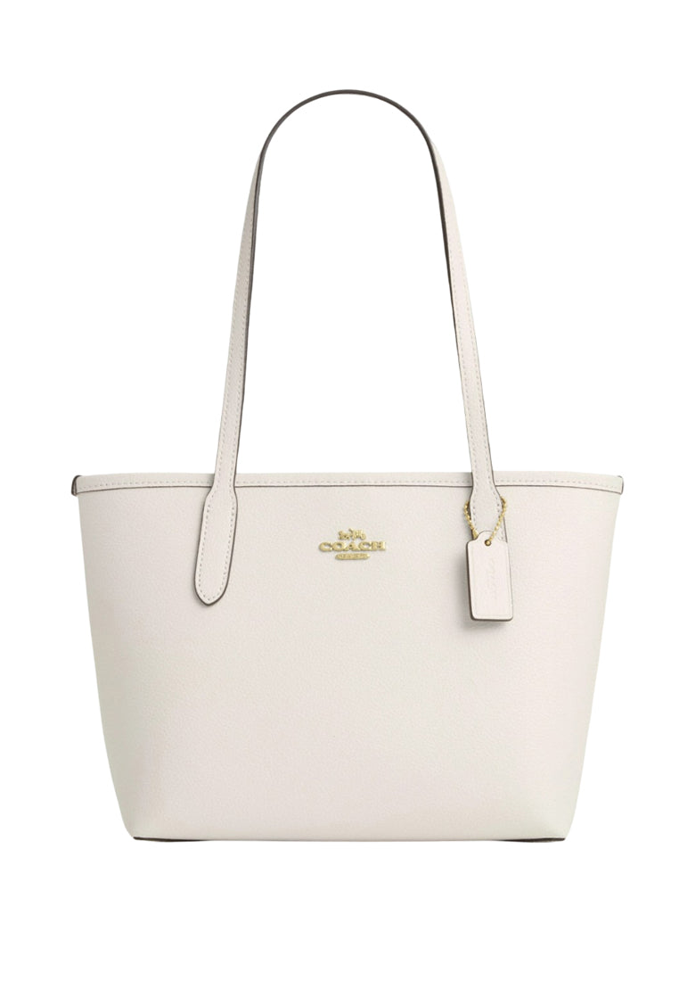 Coach Small City Tote - White