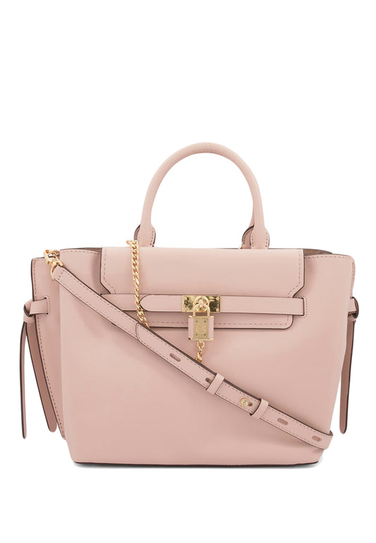 Michael Kors Hamilton Legacy Small Leather Belted Satchel - Soft Pink